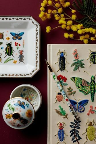 RIFLE PAPER CO. Curio Porcelain Large Catchall Tray, Gilded Accents & Rim - Image 4