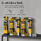 Metal Power Tool Organizer Wall Mount with Charging Station Shelf - Image 6