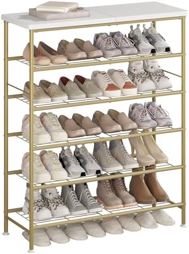 SUOERNUO 6 Tier Shoe Rack Organizer for Closet Shoe Storage for Entryway by SUOERNUO