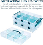 MyGift 11 Inch Craft Storage Organizer Case With 6 Drawers - Image 2