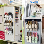 Wall Mounted Shoe Rack 3Pack, No-Drill Organizer for RV and Home - Image 4