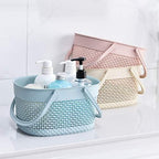 rejomiik 2 Pack Plastic Shower Caddy Basket, Portable Organizer Storage Tote with Handles Toiletry Bag Bin Box for Bathroom, College Dorm Room Essentials, Kitchen, Camp, Gym, Blue - Image 6