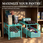 Simple Houseware Stackable Under Sink Sliding Basket Drawer, Turquoise - Image 7