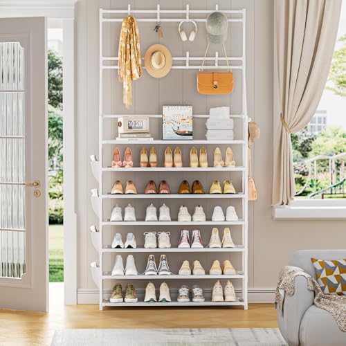 OYREL Shoe Rack 7 Tier Sturdy Shoe Racks Organizer for Closet - Image 2
