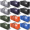 VELVETSURE 12 Pack Heavy Duty Extra Large Moving Bags W/Backpack Straps - Strong Handles & Zippers, Storage Totes For Space Saving, Fold Flat, Alternative to Moving Box and Storage Bin, Multicolor by VELVETSURE