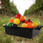 Gloreen 4 Pack Bus Box Commercial, 13 L Dirty Dish Bin Utility Tub, Black - Image 7