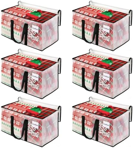 BlissTotes Moving Bags, 125L 6-Pack Storage Bags, Moving Boxes | Moving Box Heavy Duty Extra Large, Moving Totes with Zipper, Large Packing Bag with Reinforced Handles, Packaging Moving by BlissTotes