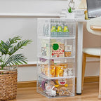 LXLXXL 6 Pack Storage Bins with Lids, 19 Qt Stackable Clear Storage Box - Image 5