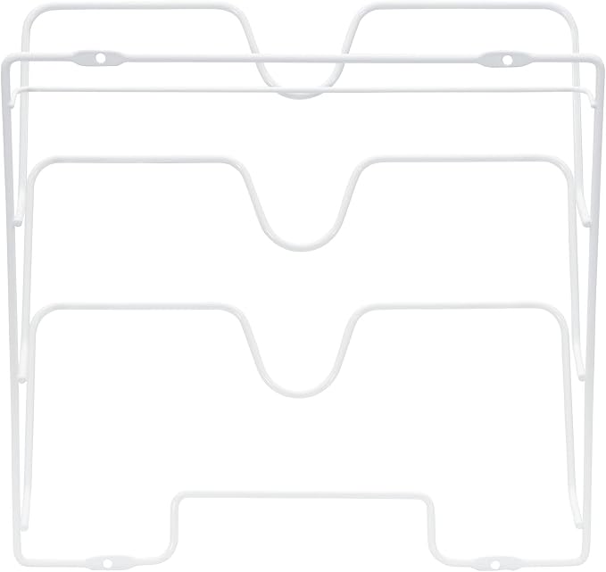 Household Essentials White Steel Door Mount Lid Rack - Image 7