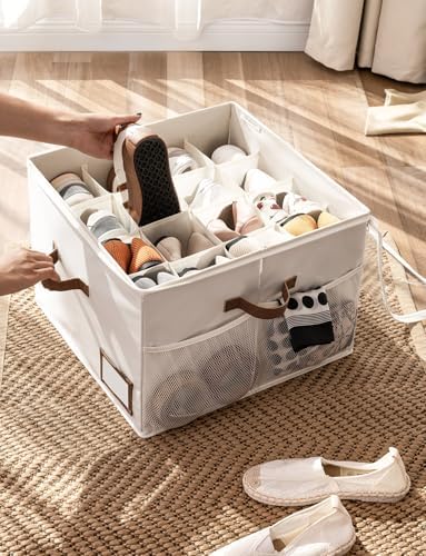 StorageWorks Shoe Storage Organizer for Closet, Up to 16 Pairs, Beige - Image 5