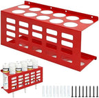Metal Wall Mount Caulk Tube Holder Rack, Red by Mibcocny