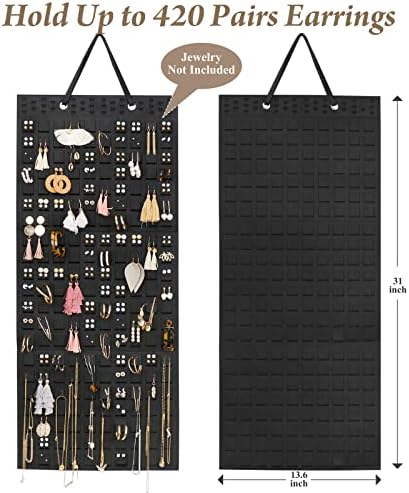 RESOVO Extra Large Hanging Earrings Organizer & Holder - Image 2
