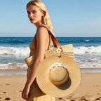 4 Pcs Flower Hat Clip for Travel on Bag Wide Brim Hat Holder for Luggage Backpack Cute Wooden Travel Essentials for Women Beach Vacation Cruise Ship Accessories - Image 5