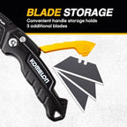 Komelon Folding Utility Knife, Includes 4 Blades - Image 6