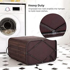 SONGMICS Bamboo Laundry Hamper with Lid, 100L, with Handles - Image 7