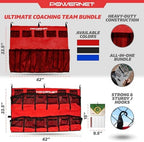 PowerNet Ultimate Coaching Team Bundle, Dugout Organizer for Baseball & Softball, Team Equipment Organizer, Hanging Bat Bag & Baseball Glove Helmet Holder, Dry Erase Magnetic Lineup Board - Image 3