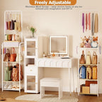 Tall Purse Organizer Stand, Slim Freestanding Handbag Rack for Closet - Image 5