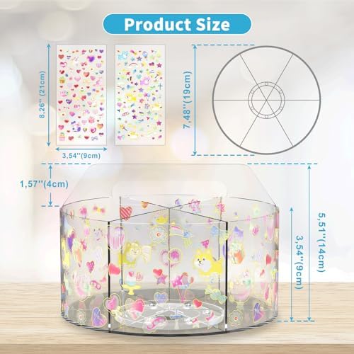 Acrylic Pen Holder for Desk Organizer Holder with 2 Adhesive DIY Stickers - Image 3