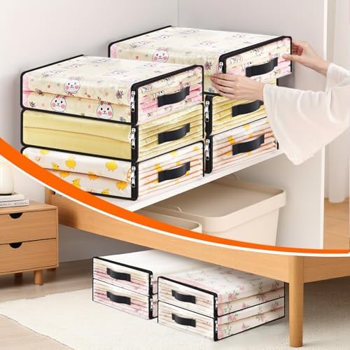 SpaceWhisper Clear Sheet Storage Bags, 10 Pack, 15.7 x 13.8 x 3.9 in | Sheet organizers and storage, zippered closure, thick plastic, reinforced handles, clothes, blankets, under-bed storage - Image 7