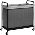 ELYKEN Laundry Hamper 3 Section, 120L Rolling Laundry Sorter with Wheels by ELYKEN