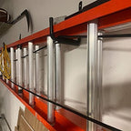 8 Pack Wall Mount Storage Hooks, 9.6IN Garage Utility Hanger for Ladder, Hold Chairs, Garden Tool, Hose, Bike - Image 3