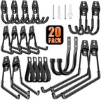MKRUI 20-Pack Garage Hooks for Storage & Hanging Items, Save Space by MIKRUI