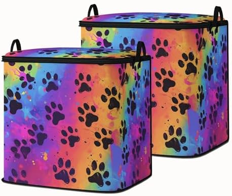 2pcs blanket storage bag for under bed,closet organizers 95L by BestSellers