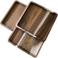 Acacia Wooden Valet Tray for Men,Natural Wood Grain EDC Tray Set Catch All for Keys Wallet Phone Glasses Watch Jewelry Pen,Tray Organizer for Entryway Nightstand Office Desk Drawer by Unknown