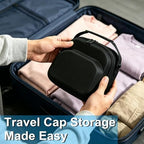 Hard Hat Travel Case for Up to 3 Baseball Caps, Premium Compact Hat Carrier - Image 5