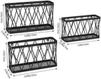 YIGII 3 Pack Adhesive Cabinet Door Organizer, Black Lid Organizer Inside Cabinet Door Storage, Slim Space Lid Holder Wall Mounted for Kitchen, Pantry, Bathroom - Image 7