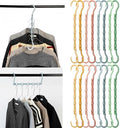 Mr. Pen- Space Saving Hangers, 16 pcs, 360° Rotating Hooks | Magic Cascading Hanger Organizer with 5 Enclosed Slots, Closet Organizers and Storage for Clothes by MrPen