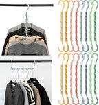 Mr. Pen- Space Saving Hangers, 16 pcs, 360° Rotating Hooks | Magic Cascading Hanger Organizer with 5 Enclosed Slots, Closet Organizers and Storage for Clothes by MrPen