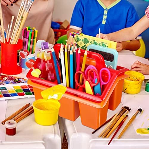 WILLBOND 12 Pcs Classroom Storage Caddies Stackable Utility Caddy, Colorful - Image 2