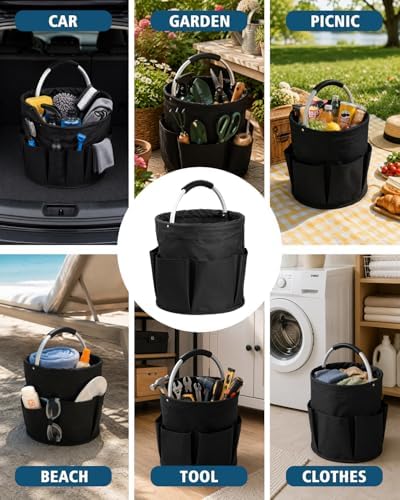 RAYBIN 17L Cleaning Caddy for Cleaning Supplies, Foldable Cleaner Basket - Image 7