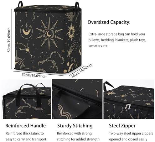king comforter storage bag,blanket organizer with zipper 95L (2pack) - Image 3