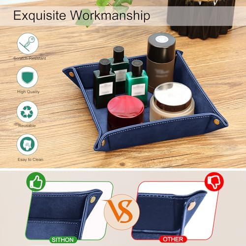 SITHON Valet Tray Desktop Storage Organizer Nightstand Caddy Holder - Image 3