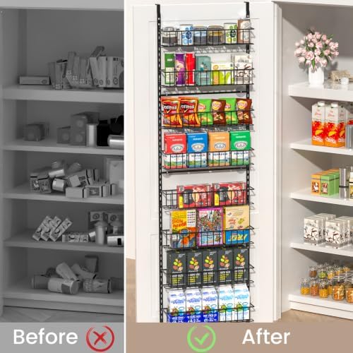 ElegantArray 10-Tier Pantry Door Organizer, Black - Image 5