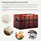 Basketball Print Rectangular Storage Basket Organizer Bin Shelf Baskets For Clothes Gifts For Home Office Dorm - Image 4
