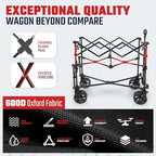 Sekey 400L Double-Decker Wagon, 500 lb Capacity, 50 in Extender - Image 5