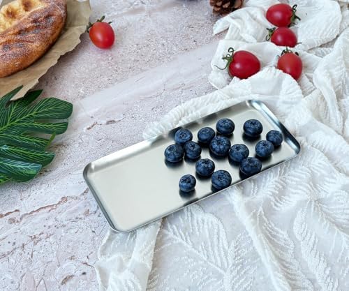3 Pack Small Stainless Steel Tray, 8.7 Inch Mini Tray - Image 7
