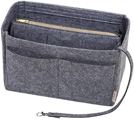ZTUJO Purse Organizer Insert, Felt Bag Organizer with Metal Zipper, Handbag & Tote Shaper, For Speedy Neverfull Tote, 7 Sizes by ZTUJO