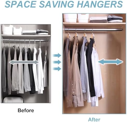 100 PCS Space Saving Hanger - Clothes Hanger Connector Hooks, Stacking Hanger Hooks Space Saver, Plastic Closet Organizers and Storage Hanger Extender for Heavy Duty Cascading Connection Hook (White) - Image 3