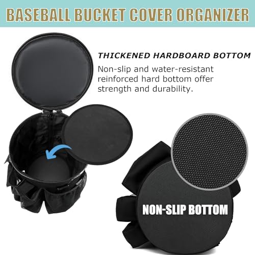 Baseball Bucket Bag Baseball Coaching Accessories Organizer - Image 5