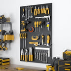 Spampur Peg Board, 8 Pack Metal Pegboard Panels with 50 Hooks - Image 2