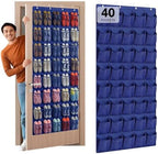 40-Pocket Over the Door Shoe Organizer - Large Mesh Pocket Hanging Shoe Organizer,Behind the Door Shoes Storage Holder Hanger by Unknown