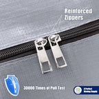 Cosy Family 8 Pack Heavy Duty Extra Large Moving Bags with Backpack Straps - Strong Handles & Zippers, Storage Totes For Space Saving, Fold Flat, Alternative to Moving Box (40 gal, Silver) - Image 4