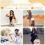 Wonderjune 2 Pcs Cowboy Hat Box for Storage Collapsible Sturdy Cowboy Hat Case with Handle for Men and Women Travel Storage Organizer Large Cap Bag for Closet (White) - Image 6