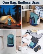 Laundry Bag with Shoulder Straps and Mesh Pocket Laundry Backpack Large Portable Laundry Hamper for College Laundromat Apartment - Image 7