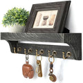 Rebee Vision Key Holder Wall Mount with 5 Hooks for Home Decor, Old Black by REBEEVISION