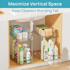 Vtopmart 4 Pack Taller Pull Out Bathroom Under Sink Organizer (S-Higher) - Image 5